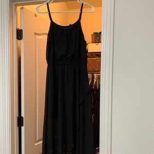 Black sheer long dress
